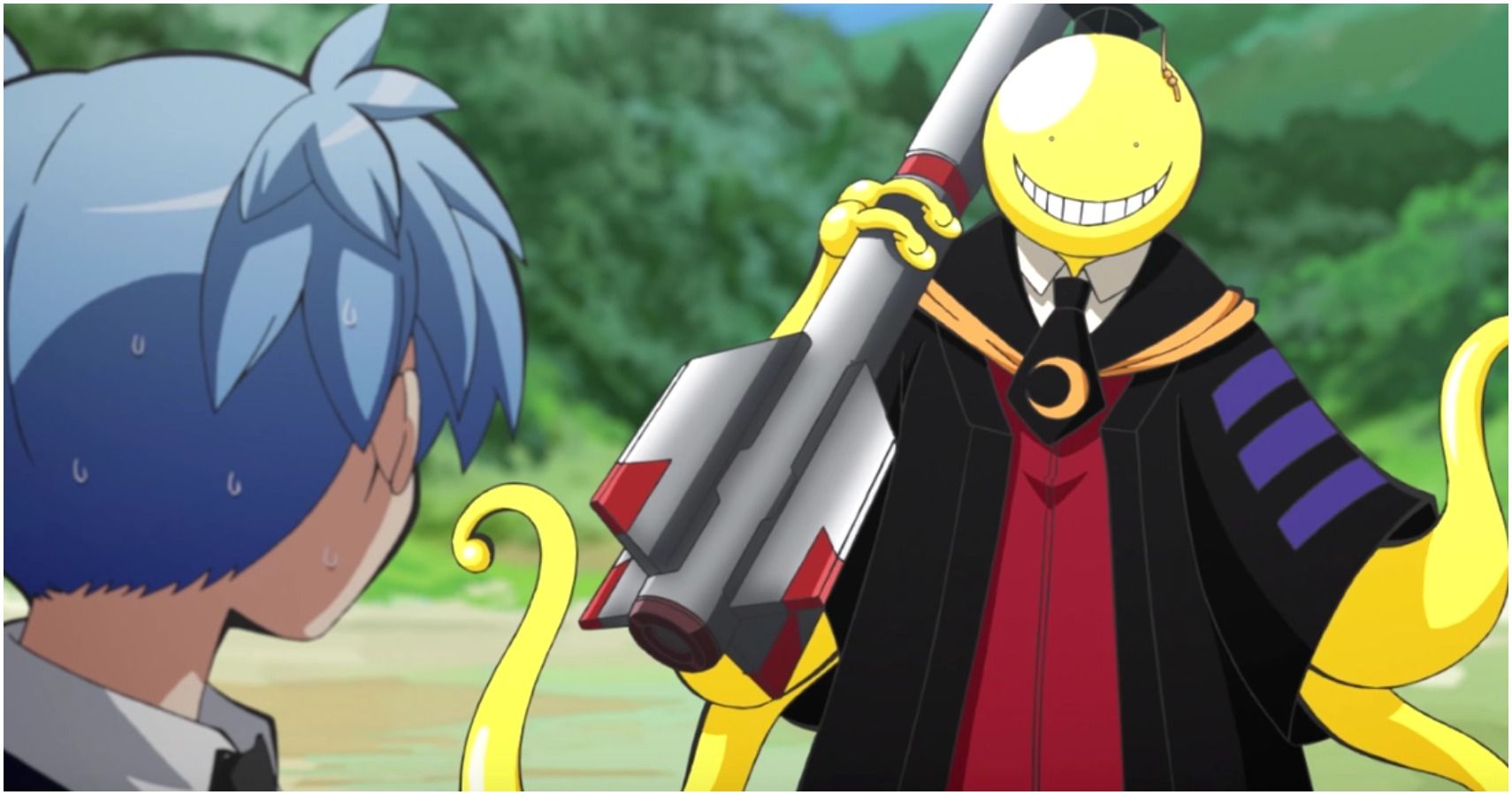 Koro-Sensei With Weapon In Hand
