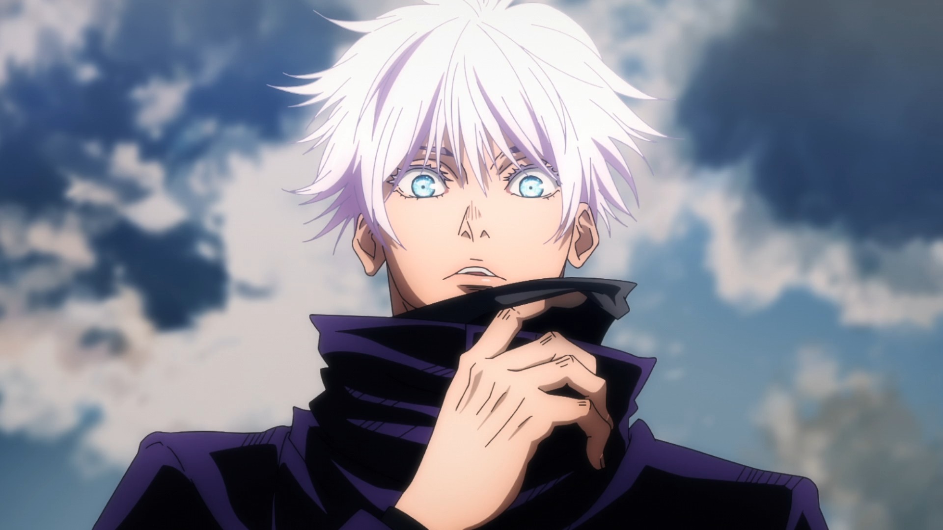 Anime Character With Blue Eyes White Hairs